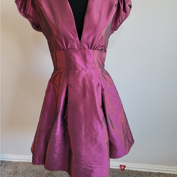 Scott McClintok Dress Plum Size 10 worn once - Picture 4 of 8